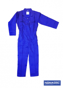 100% Cotton 260 GSM Coverall - Petrol Blue Large 