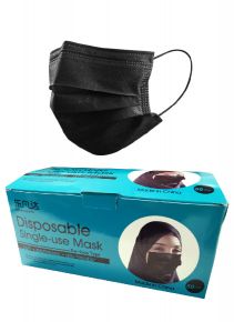 Black Disposable Surgical Face Mask