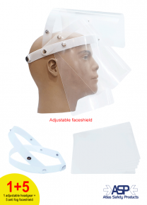Eco Shield Pro (headgear with 5 anti fog shield)