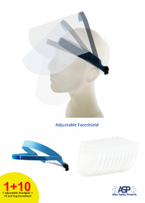 Eco Shield (headgear with 10 anti fog faceshield)