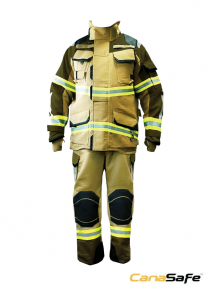 CANASAFE - Fireman Suit, Lion / PBI/X55, Color: Khaki/Cognac