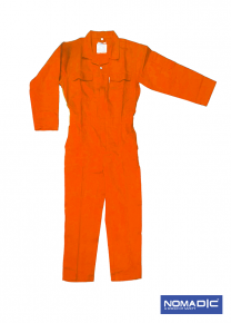 100% Cotton 260 GSM Coverall - Orange Large 