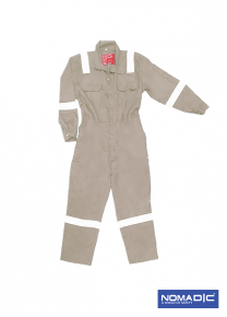 100% Cotton FR 220 GSM - Coverall - Khakhi - XL