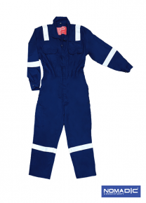 100% Cotton FR 220 GSM - Coverall - Navy Blue - 3XLarge