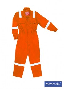 100% Cotton FR 220 GSM - Coverall - Orange - 4Xlarge