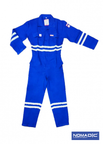 100% Cotton FR 320 GSM- Coverall - Royal BLue-  Medium