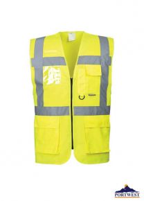 Portwest- BERLIN EXECUTIVE VEST S476 YELLOW- SMALL