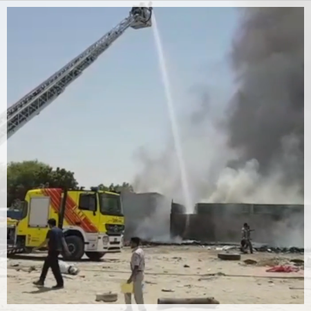 Explosion at scrap warehouse in Sharjah