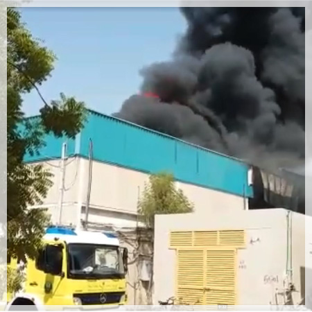Firefighters put out major fire in Sharjah