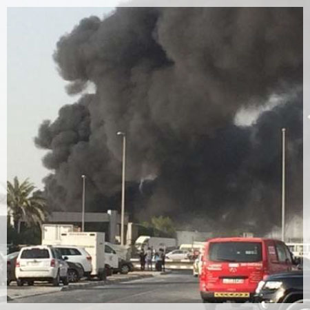 Breaking: Huge fire breaks out in Dubai's Al Quoz