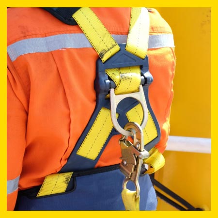 PPE focus on fall protection