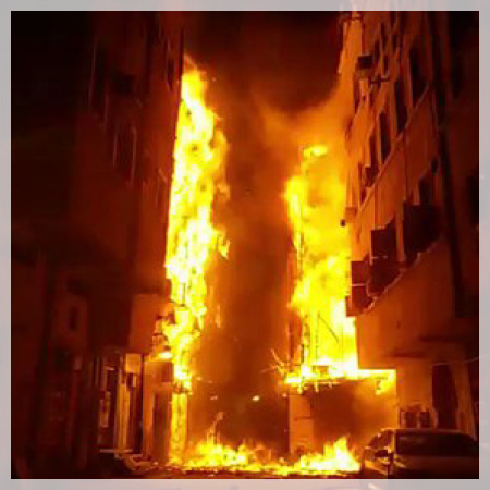 Fire engulfs three buildings in Saudi Arabia